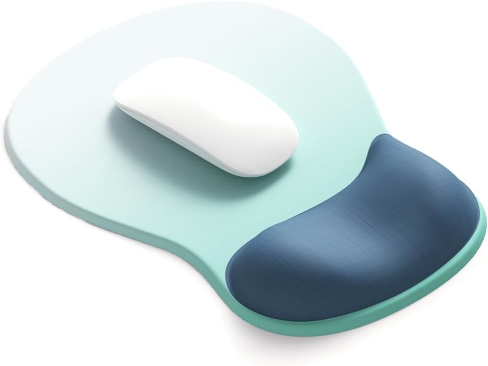 DEMON CHEST ErgoComfort Gel Wrist Rest Mouse Pad-Ergonomic Office Mousepad with Wrist Support-Non-Slip. Design Desk Accessories Mat for Home&Game Decor (02Pink Serenity)