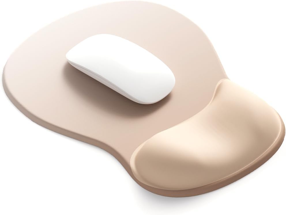 DEMON CHEST ErgoComfort Gel Wrist Rest Mouse Pad-Ergonomic Office Mousepad with Wrist Support-Non-Slip. Design Desk Accessories Mat for Home&Game Decor (02Pink Serenity)