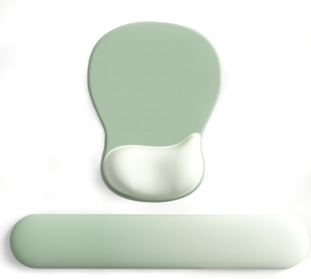 DEMON CHEST ErgoComfort Gel Wrist Rest Mouse Pad-Ergonomic Office Mousepad with Wrist Support-Non-Slip. Design Desk Accessories Mat for Home&Game Decor (02Pink Serenity)