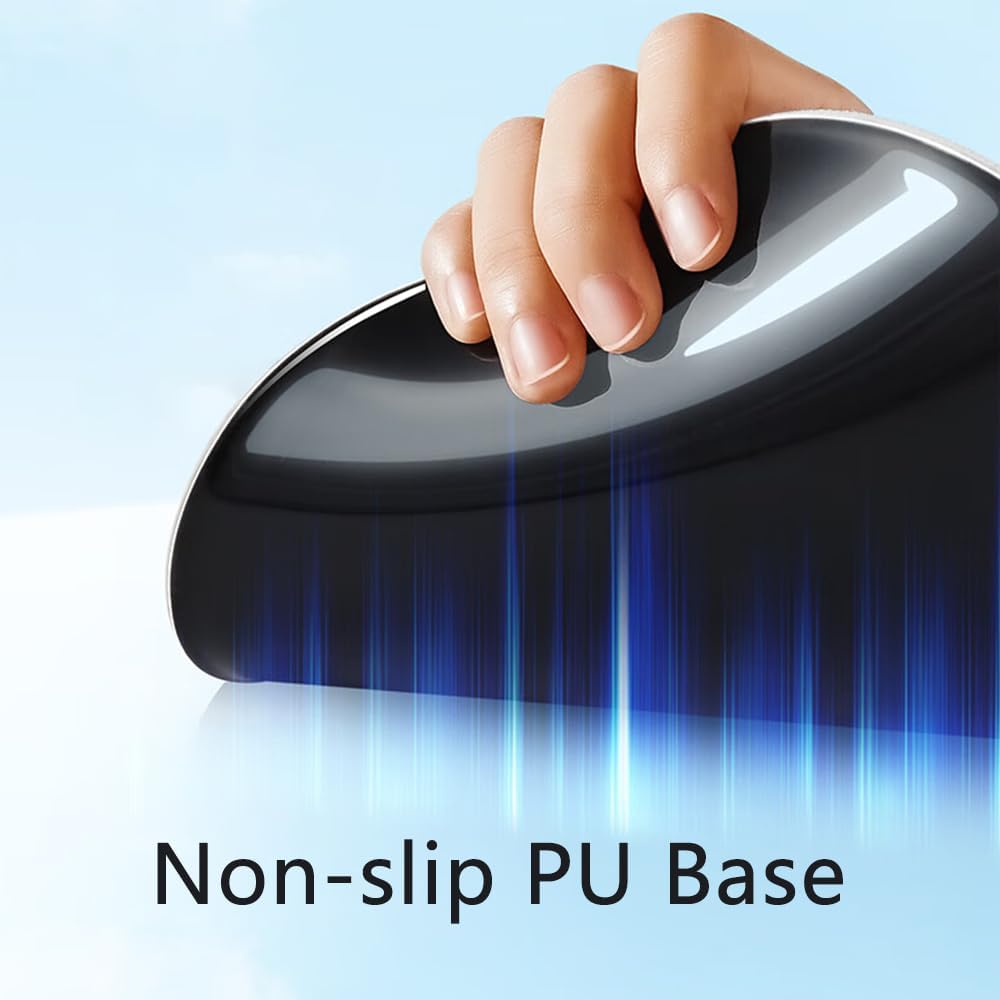 Ergonomic Mouse Pad with Wrist Rest. Gel Wrist Support Mousepad. Pain Relief Laptop Computer Mouse Pad. Non-Slip Mouse Pads for Office & Home (Black)