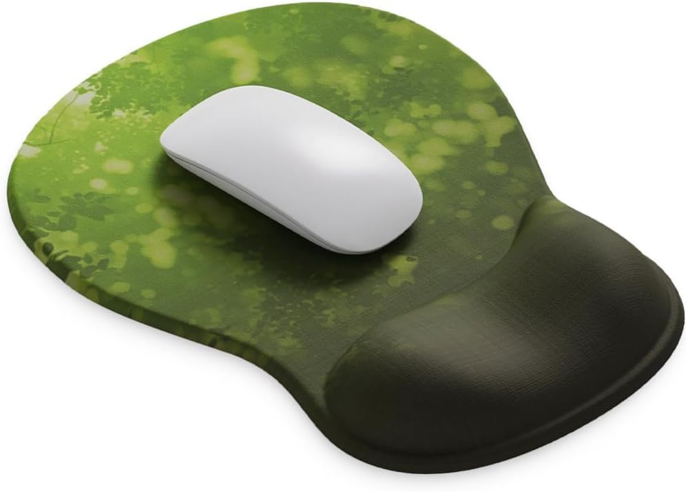 DEMON CHEST ErgoComfort Gel Wrist Rest Mouse Pad-Ergonomic Office Mousepad with Wrist Support-Non-Slip. Design Desk Accessories Mat for Home&Game Decor (02Pink Serenity)