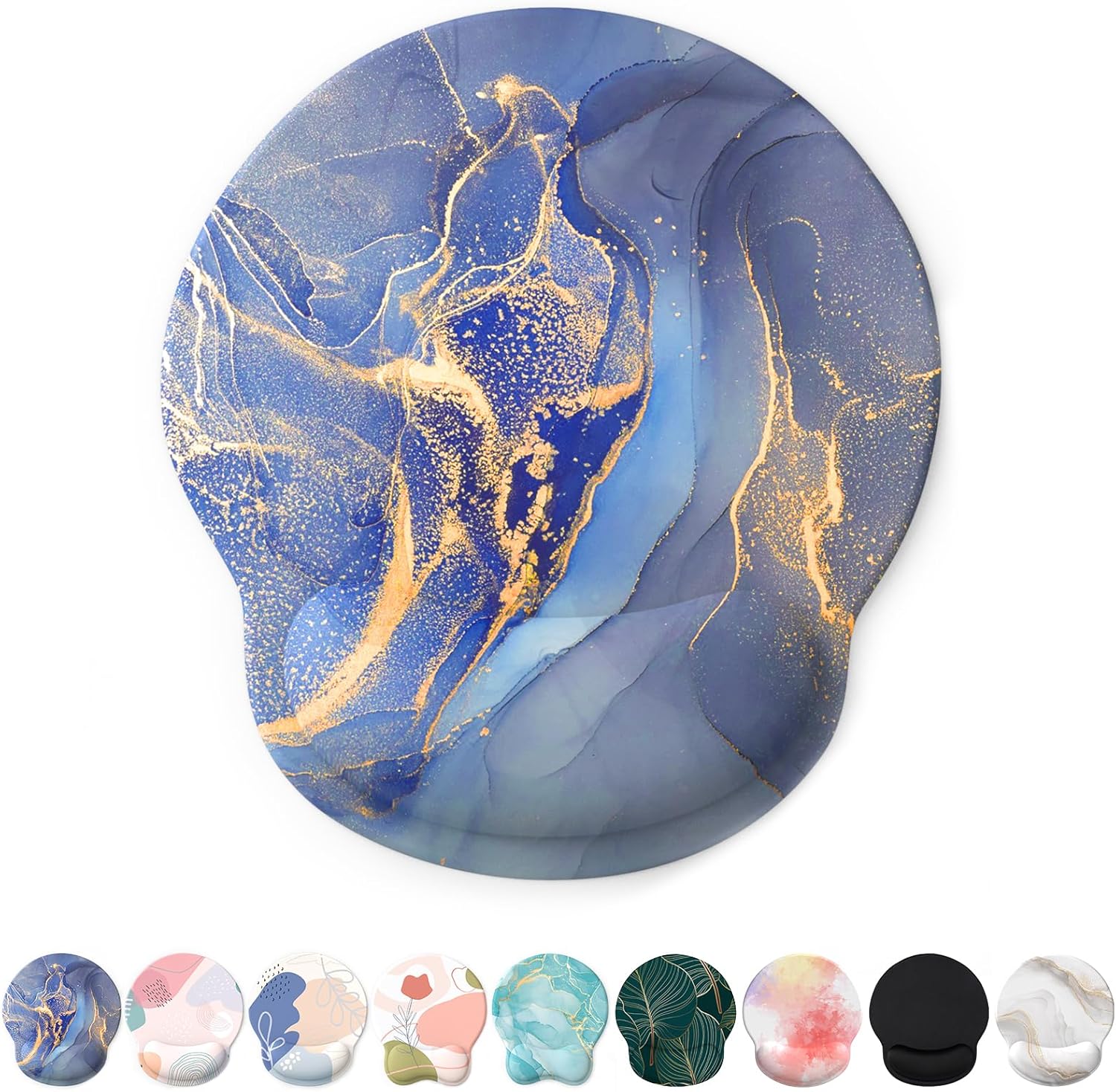 eulps Mouse Pad with Wrist Rest. Comfortable Computer Mousepad with Gel Wrist Support Smooth Surface and Non-Slip PU Base for Pain Relief. Laptop. Office & Home (Rose)